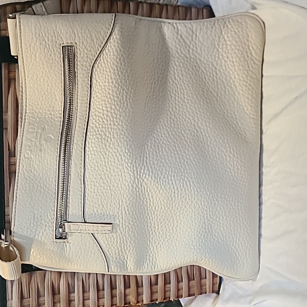 Prada Cream Leather Satchel - Picture 3 of 9